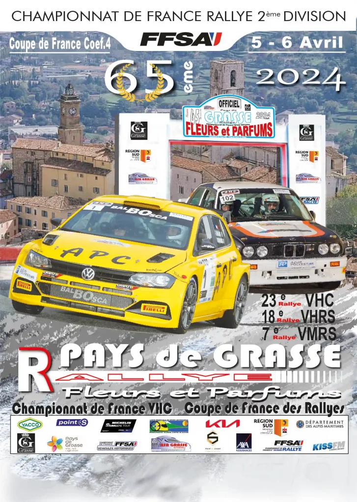 Affiche Rallye de Grasse Fleurs et Parfums 2024